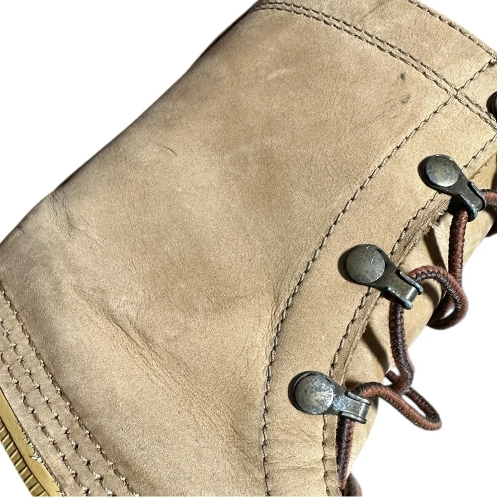L.L.Bean‎ Hunting Boots Men 7 Duck Brown black Leather Waterproof Steel Shank